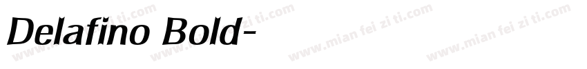 Delafino Bold字体转换